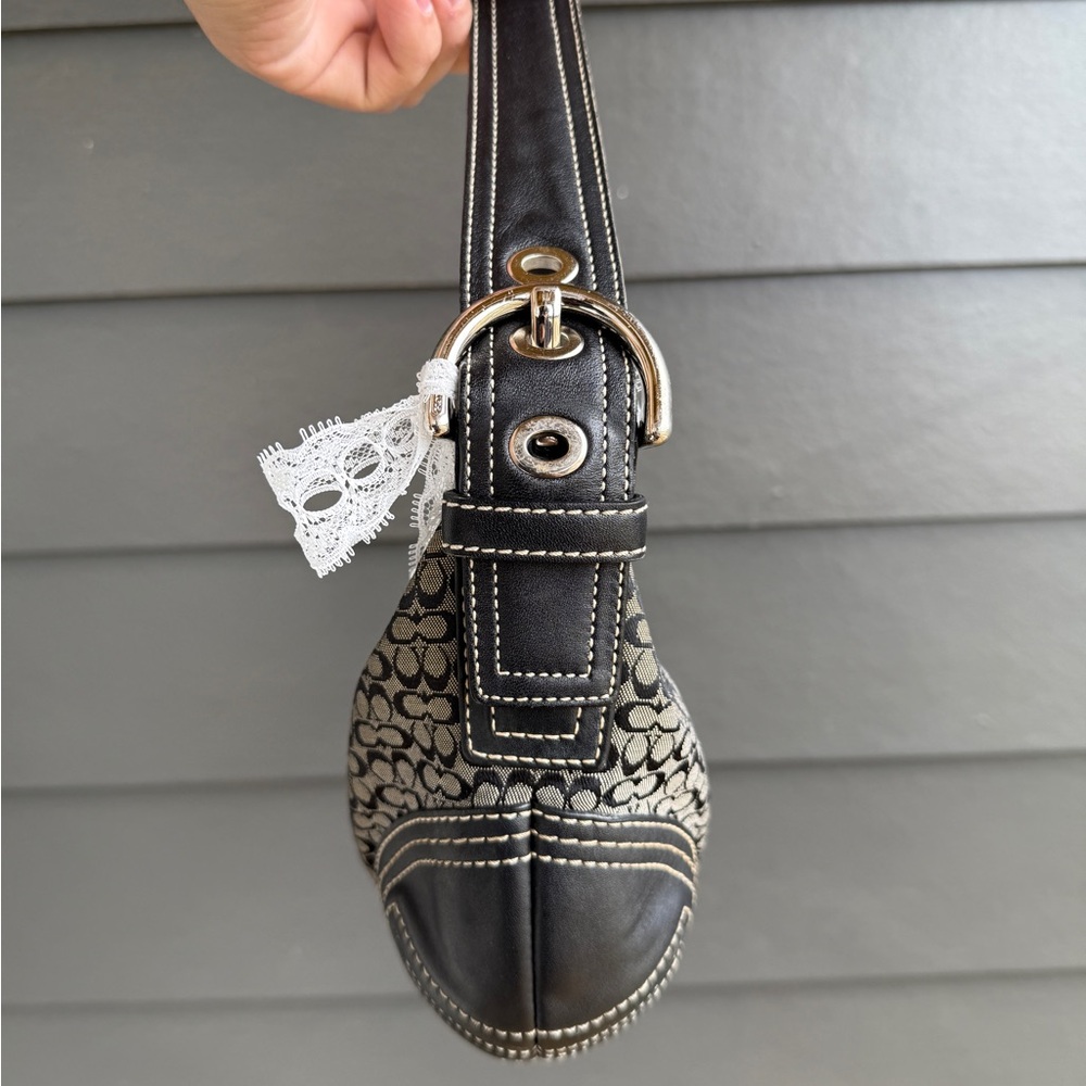 Coach Black and Gray Women's Bag - Picture 3 of 7